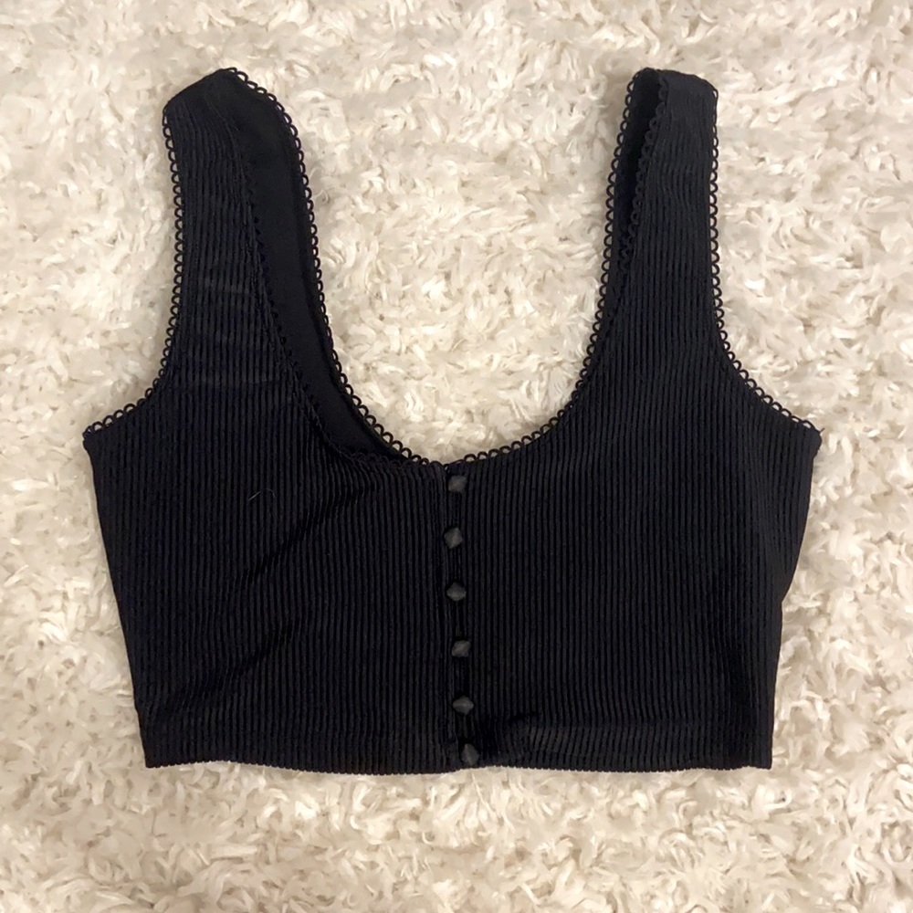 Black buttoned top